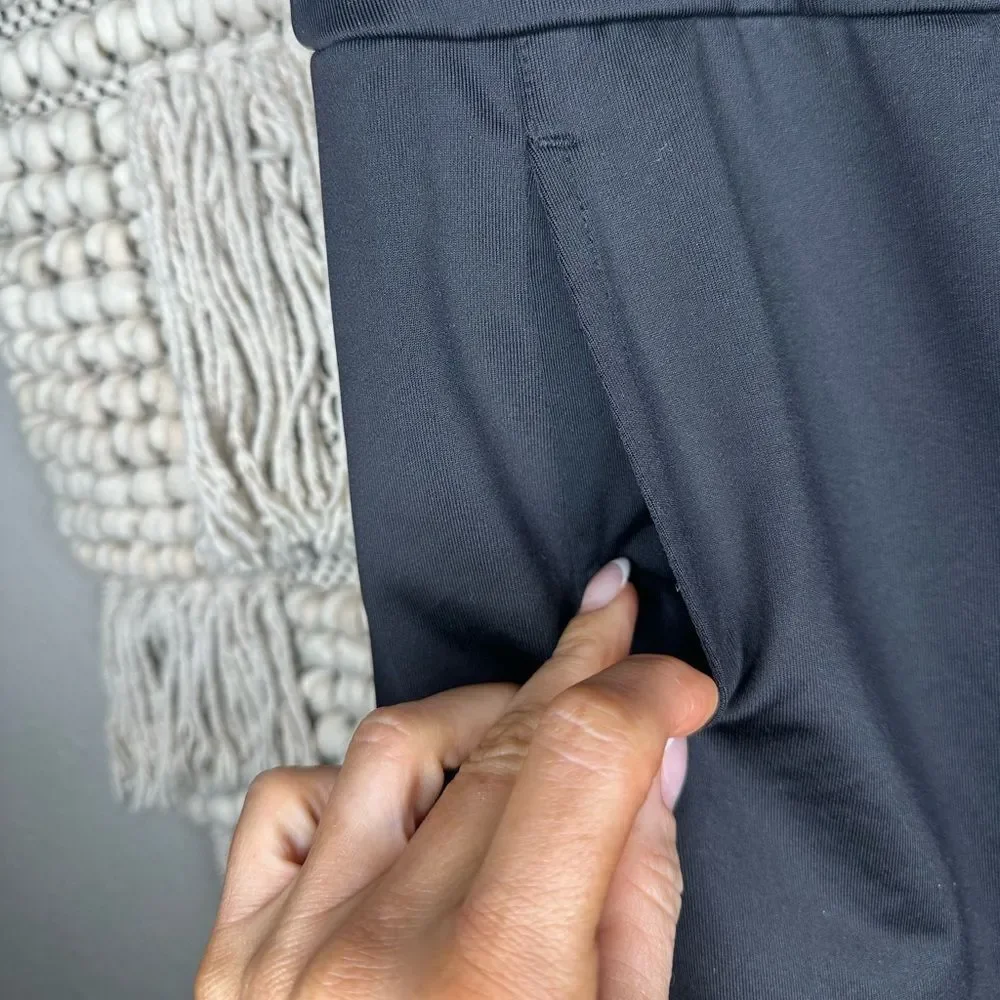 EP Pro Black Mesh Pleat Pull On Skort